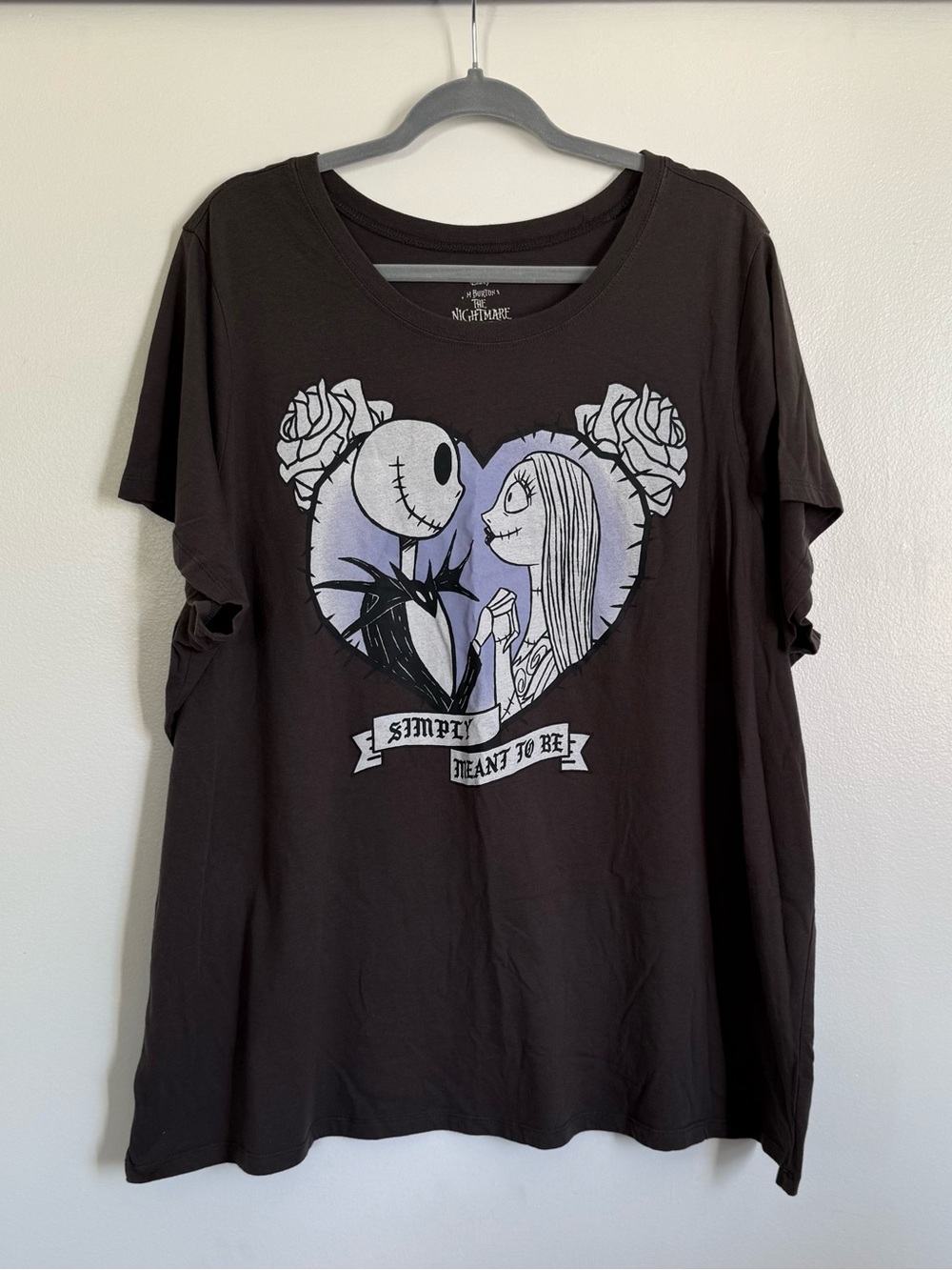 Torrid Black Jack & Sally Heart Graphic Tee